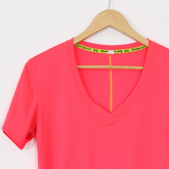 *Under Armour Pink 'Transform Your Planet' V Neck T Shirt - Picture 4 of 6